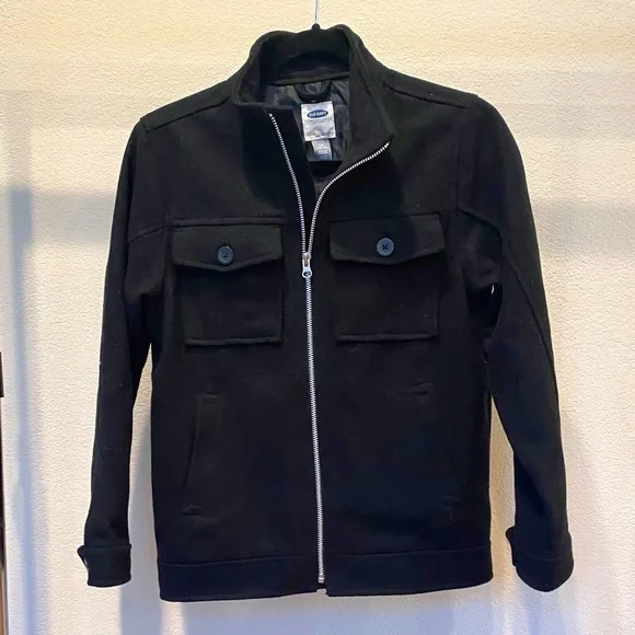 OLD NAVY wool blouson black Old Navy | Jackets & Coats | Old Navy